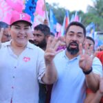 Caminhada de Patrícia e Ricelli no bairro Honório Roldão marca noite de união e democracia em Presidente Figueiredo