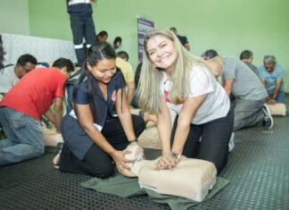 Vereadora Enfermeira Mariane Abreu realiza curso de Primeiros Socorros para motoristas do transporte escolar