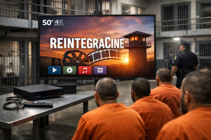 Governo investe R$ 85,4 mil em Smart TVs para programa de cinema em presídios federais