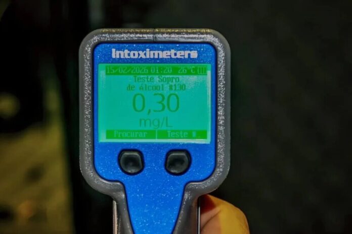 Carnaval 2026 no AM: testes de bafômetro caem 44% e infrações por embriaguez diminuem