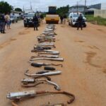 Detran-AM destrói quase 200 escapamentos irregulares em Humaitá na Operação Descarga Livre