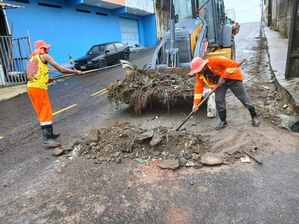 Prefeitura de Manaus intensifica limpeza urbana para proteger sistemas de drenagem