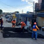 Prefeitura de Manaus intensifica obras de recuperação viária no bairro São José Operário