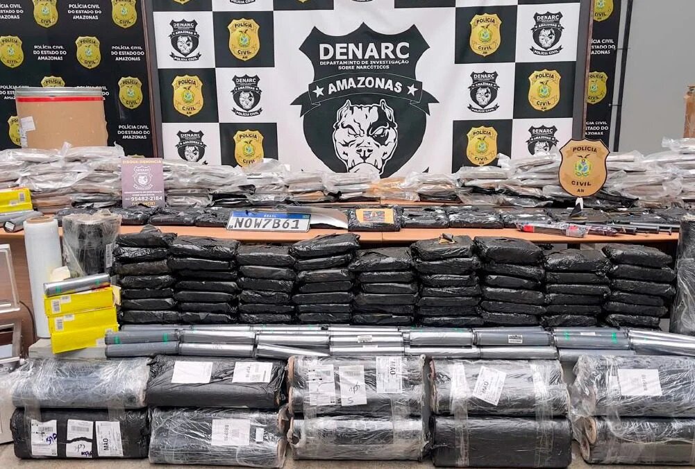 Amazonas dobra apreensões de drogas no primeiro bimestre de 2026, totalizando 14,1 toneladas
