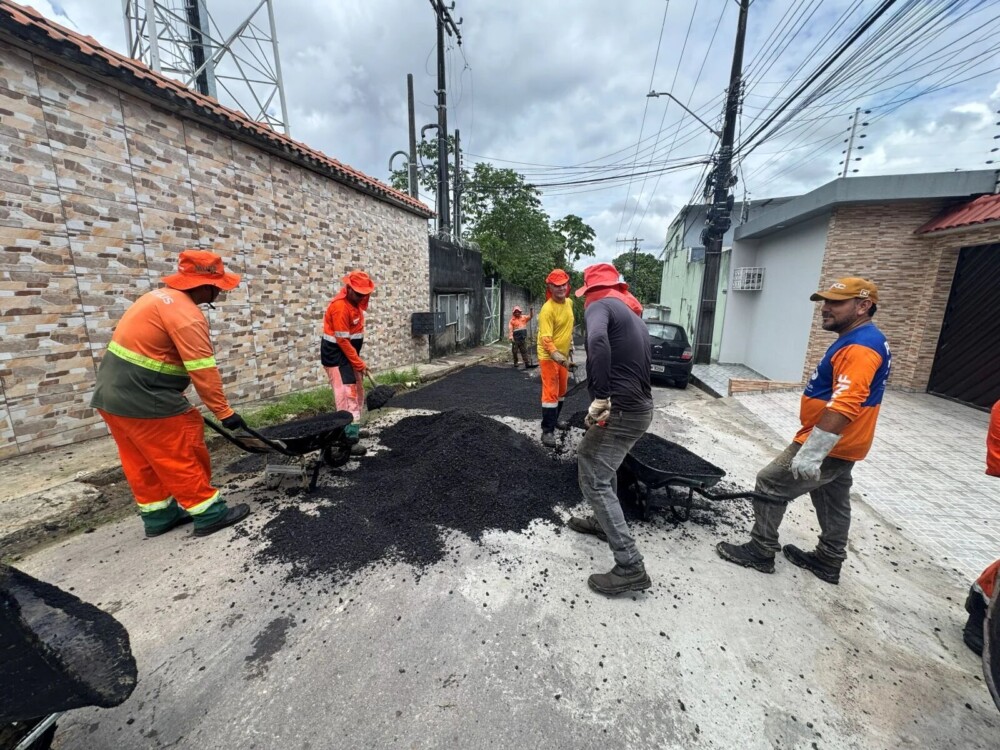 Prefeitura de Manaus intensifica obras de infraestrutura no bairro Flores