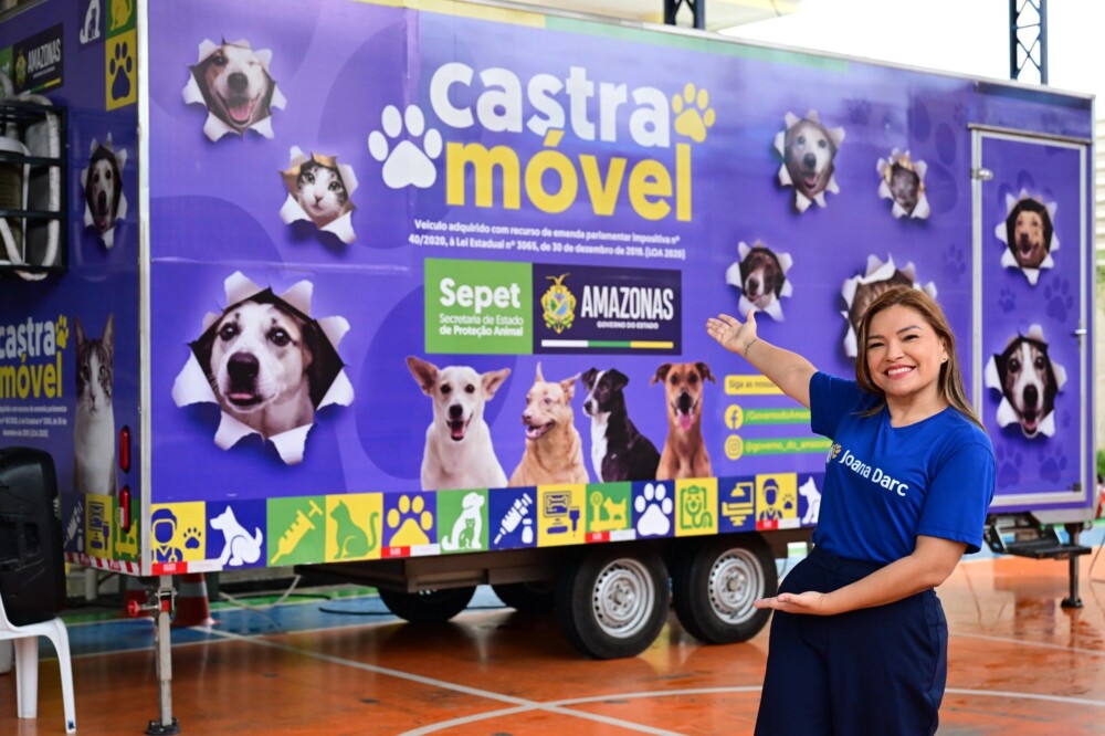 Castramóvel da Sepet abre agendamento para castração gratuita de cães e gatos em Educandos, Manaus