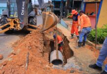 Prefeitura de Manaus avança com obra de drenagem profunda no Compensa 3