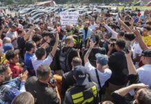 Motoristas de aplicativo e entregadores protestam contra PL 152 em São Paulo