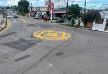 Prefeitura de Manaus implanta minirrotatória e reforça sinalização no Lírio do Vale para ordenar o trânsito