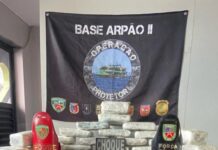 Base Arpão II: Forças de Segurança apreendem 22kg de skunk avaliados em R$ 1,1 milhão