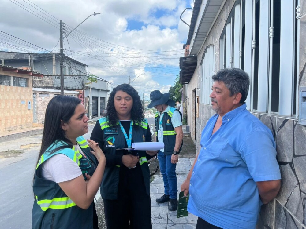 Ageman fiscaliza abastecimento de água irregular no conjunto Francisca Mendes 2, em Manaus