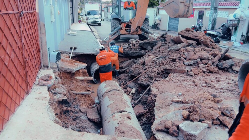 Prefeitura de Manaus recupera drenagem profunda no Lírio do Vale e aumenta segurança