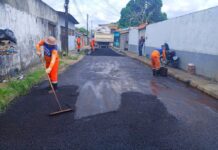 Prefeitura de Manaus intensifica recuperação asfáltica no bairro Jorge Teixeira e amplia melhorias na zona Leste