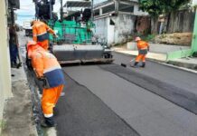 Prefeitura de Manaus avança com recapeamento de 700 metros da rua Terra Nova no bairro São José Operário