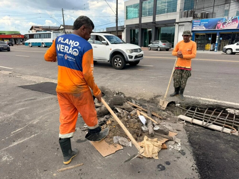 Prefeitura de Manaus realiza manutenção da drenagem e garante melhorias na infraestrutura do bairro Planalto