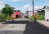 Prefeitura de Manaus finaliza recapeamento da rua Charles Goodyear no bairro Redenção