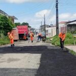 Prefeitura de Manaus finaliza recapeamento da rua Charles Goodyear no bairro Redenção