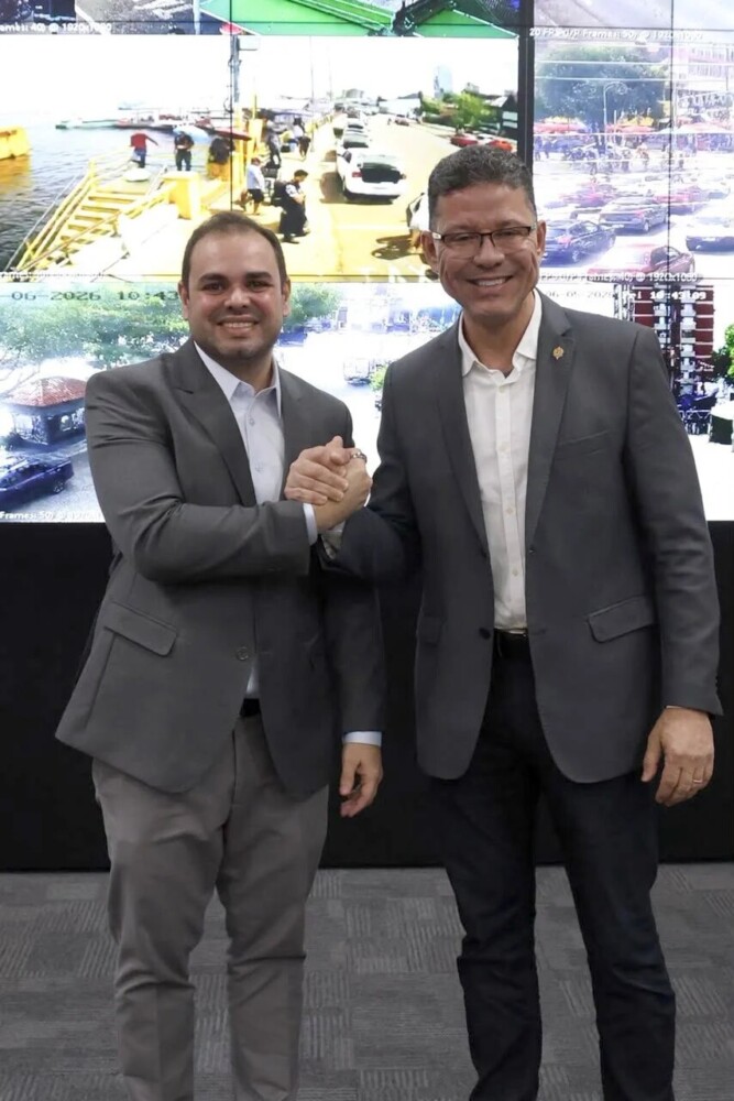Governador do Amazonas apresenta sistema de segurança inteligente ao chefe do executivo de Rondônia