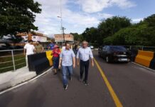 Governador Roberto Cidade inaugura primeira ponte do programa estadual em Manaus