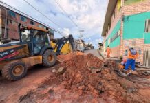 Prefeitura de Manaus realiza obra emergencial de drenagem no São Jorge para prevenir alagamentos