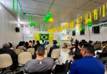 SES-AM promove ação de humanização no HPS Platão Araújo durante jogo do Brasil na Copa do Mundo
