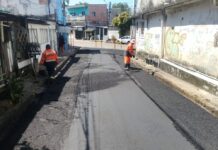 Prefeitura de Manaus avança com recapeamento asfáltico de 260 metros no bairro Flores
