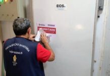 Visa Manaus interdita açougue na zona Oeste por graves irregularidades sanitárias