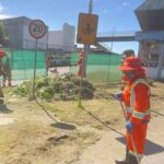 Prefeitura de Manaus realiza capinação e limpeza no Terminal de Integração 5 (T5)
