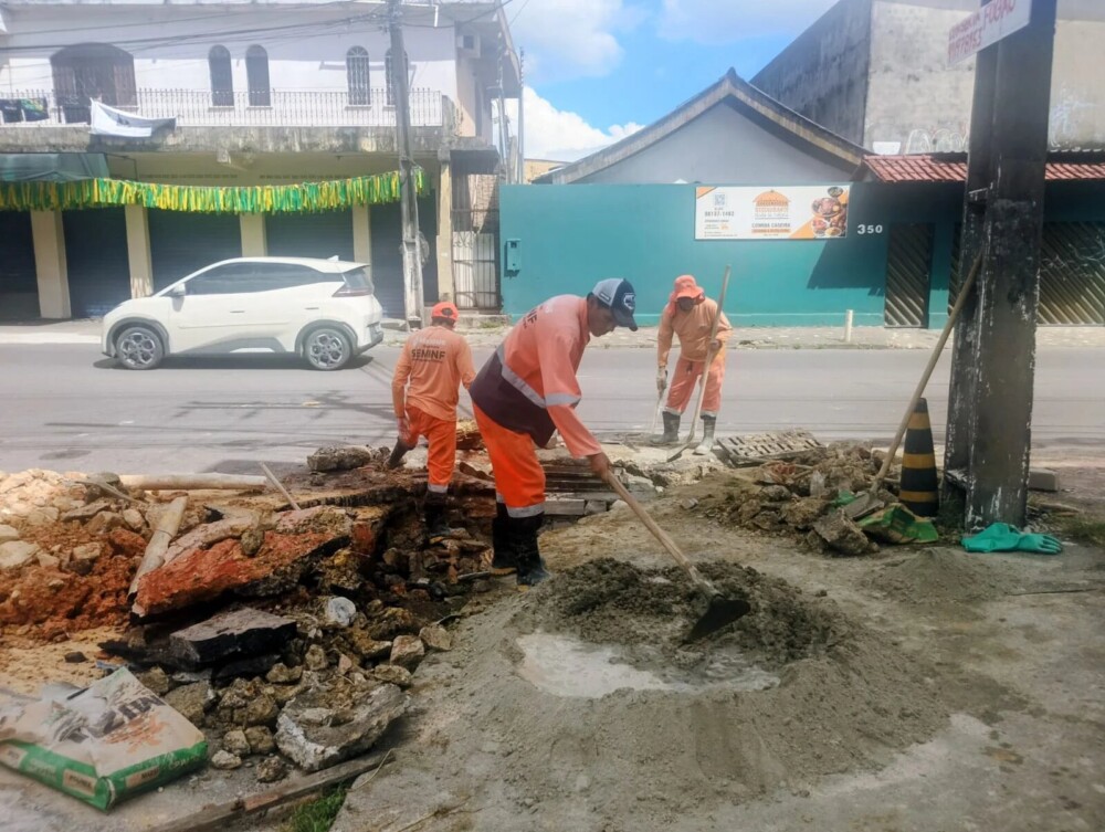 Prefeitura de Manaus recupera galeria subterrânea no bairro Planalto, zona Centro-Oeste