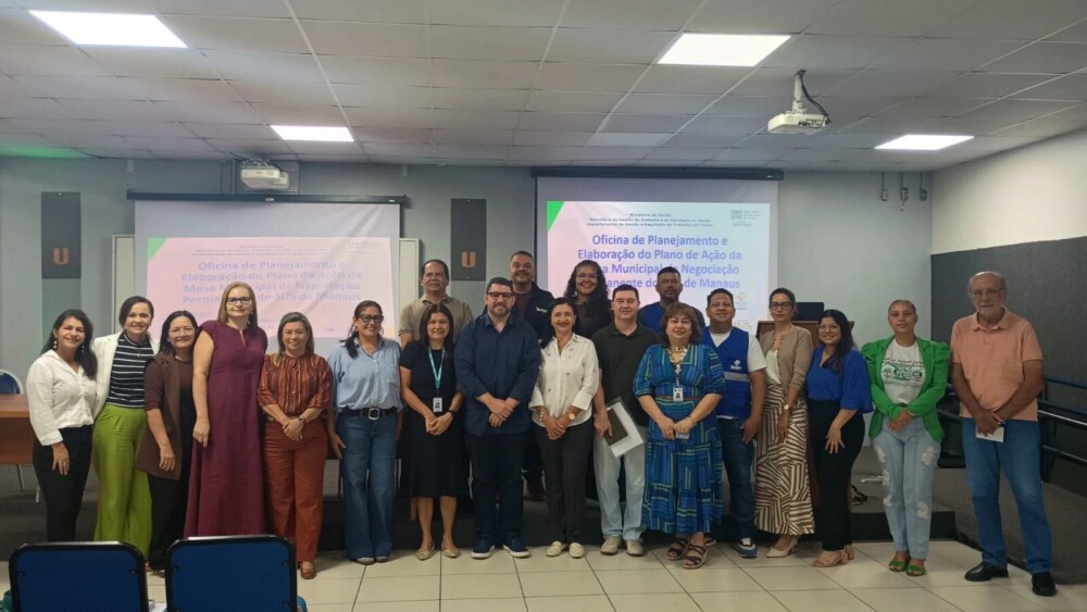 Semsa Manaus participa de oficina para planejar Mesa Municipal de Negociação do SUS para 2026/2027