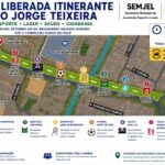 Prefeitura de Manaus leva esportes e lazer para o bairro Jorge Teixeira com faixa liberada itinerante