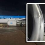 Avião da Aerolíneas Argentinas sofre danos por impacto de drone no Galeão