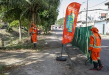 Prefeitura de Manaus intensifica limpeza e manutenção nas margens do igarapé do Passarinho