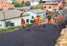 Prefeitura de Manaus: Recuperação asfáltica na Rua Edgar Quinet, Cidade Nova, melhora mobilidade na Zona Norte