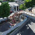 Prefeitura de Manaus avança na construção da passarela Santos Dumont na Torquato Tapajós