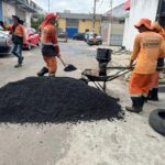 Prefeitura de Manaus: Rua Corrêa Júnior no bairro Raiz recebe recuperação asfáltica