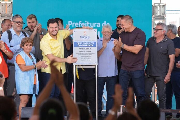 Prefeito Renato Junior entrega feira do 40 reformada e promete revitalizar todos os mercados de Manaus