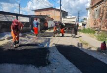 Prefeitura de Manaus intensifica manutenção asfáltica no bairro Gilberto Mestrinho