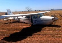 FAB intercepta avião suspeito vindo da Bolívia e dispara tiro de detenção