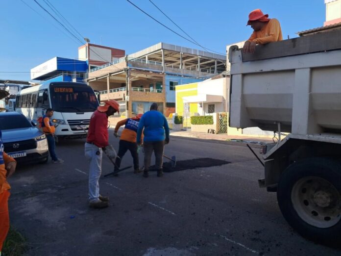 Prefeitura de Manaus intensifica recapeamento na Visconde de Porto Alegre
