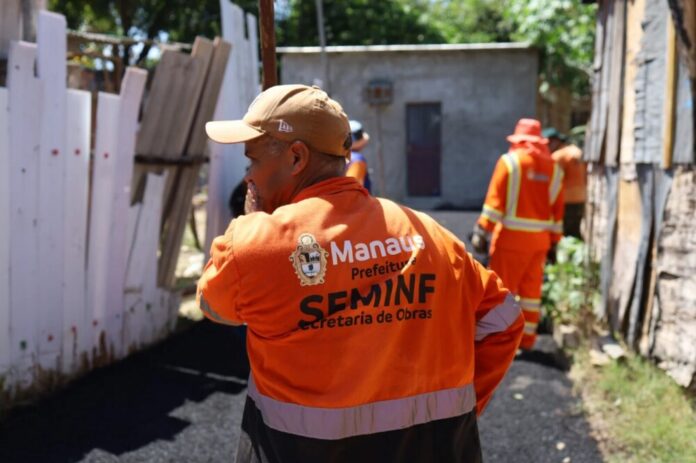 Prefeitura de Manaus leva asfalto pela primeira vez à Rua Monte Cristo e transforma mobilidade no Nova Cidade