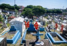Prefeitura de Manaus intensifica limpeza em cemitérios para o Dia dos Pais com programação especial