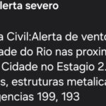 Defesa Civil do Rio emite alerta severo para ventos fortes e pede cadastro em SMS