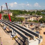 Prefeitura de Manaus avança com içamento de vigas no Complexo Viário Passarão