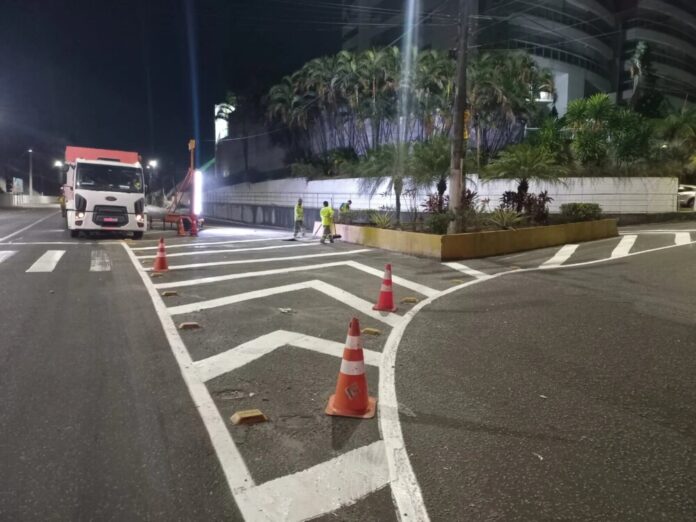 IMMU revitaliza sinalização em vias de tráfego intenso nas zonas Oeste e Centro-Sul de Manaus