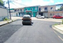 Prefeitura de Manaus recupera pavimento da rua Rosa Luxemburgo no Parque 10 de Novembro