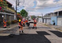 Prefeitura de Manaus intensifica operação tapa-buracos e recupera via no bairro Planalto