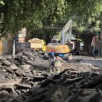 Obras da Rua Gastronômica na Ferreira Pena avançam com retirada de asfalto e nova infraestrutura