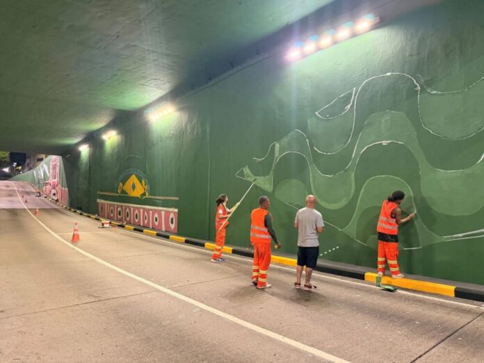 Viaduto Duca Brito em Manaus ganha vida com arte e história da Belle Époque