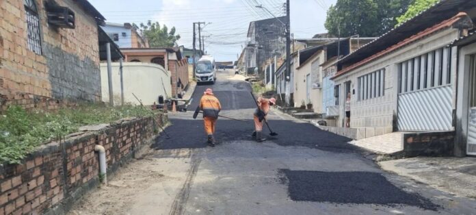 Prefeitura de Manaus expande recuperação viária com nova frente de obras na Cidade Nova